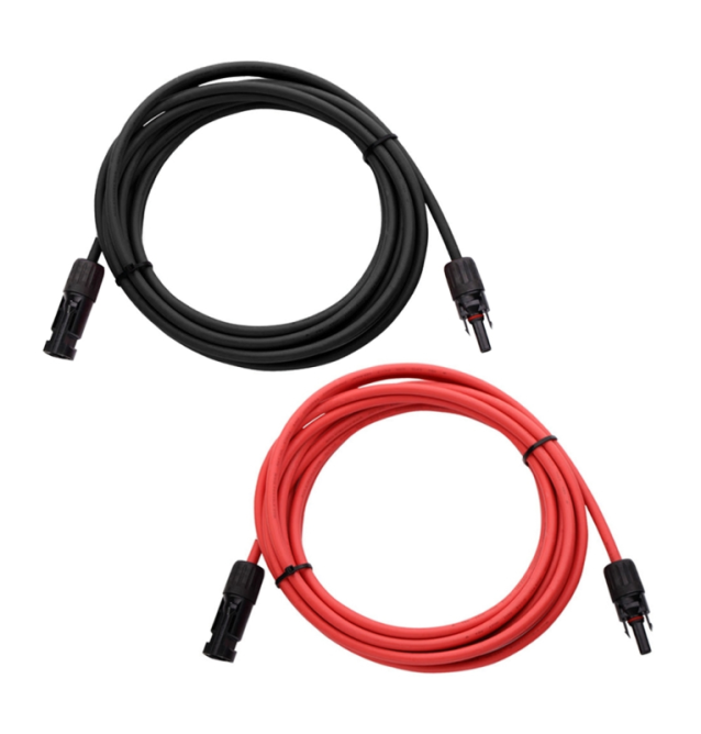 2x2m Câble batterie 25mm2 - M8 - (Noir - Rouge)